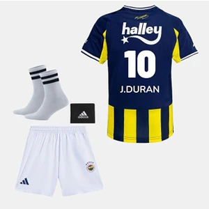 Legent Lady Fênerbâhçe 25-26 Sezon Çubuklu John Duran 10 Çocuk Futbol Forması 4 Lü Set