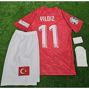 Legent Lady Türkiye Yeni Sezon 2026 #11 Kenan Yıldız Kırmızı Çocuk Forması 4 Lü Set