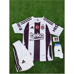 Legent Lady Bêşîktâş-Isimsiz Yeni Sezon 24/25 Parçalı Futbol Çocuk Forması Vs 4'lü Set