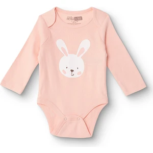 Hellobaby Kız Bebek Uzun Kol Body Ribana Zarf Yaka