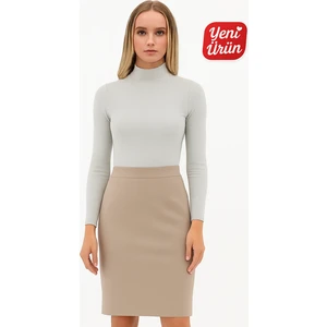 Balıkçı Yaka Uzun Kol Fitilli Bluz