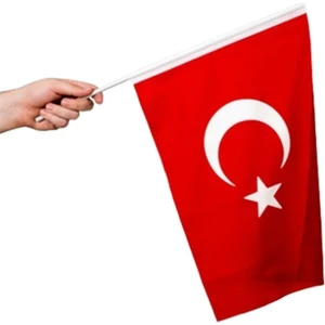 Sopalı Bez Bayrak 20X30 - 3 Adet