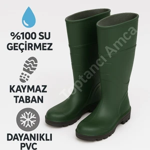 Arısan Çizme Reçber Bot İnşaat İş Güvenlik Balıkçı Çizmesi Hafif