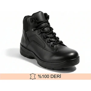KD İş Giyim Hakiki Deri Siyah Güvenlik Botu