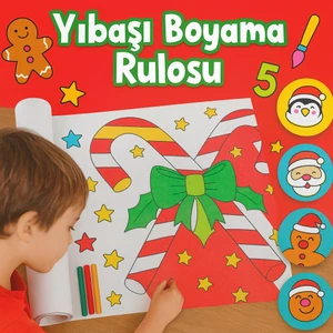 Haydi Dekor Çocuklar Için Yılbaşı Temalı Boyama Rulosu – 30 cm x 5 M | Eğitici, Eğlenceli ve Yaratıcı Aktivite Kağıdı”