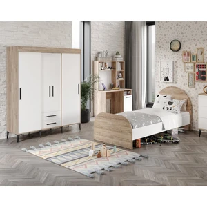 Ildır Cocuk Odası Takımı Tamamı Mdf Flora ve Beyaz