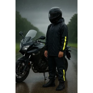 Motosiklet Su Geçirmez Reflektörlü Kurye Motorcu Yağmurluk Ekstra Dayanıklı