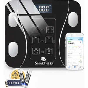 Dijital Baskül Yağ Su Kas Vücut Kitle Endeksi Kilo Ölçer Tartı SN-1075