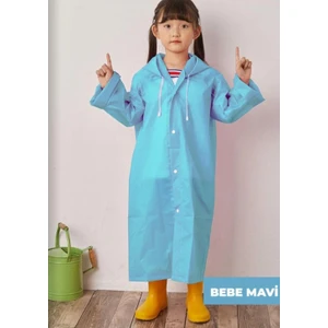 Yağmurluk Unisex Çocuk - Bebe Mavisi