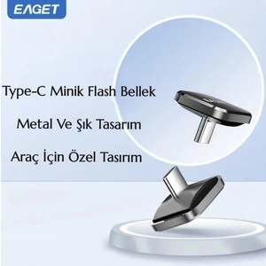64Gb.Type-C Flash Bellek Minik Metal Şık Araç için Mükemmel Uyum Type-C Girişli Tüm Cihazlara Uygun Orjinal Sağlam