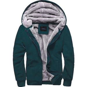 Içi Kürklü Petrol Mavisi Hırka 22377