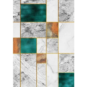 Bazaar Forum Pamuk Taban Dijital Baskı Kaymaz Tüy Dökmeyen Makinada Yıkanabilir Salon Halısı Mutfak Halısı