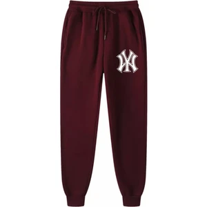 Punıx Büyük Beden Özel Üretim Ny Baskılı Kışlık %100 Pamuk Sokak Stil Erkek Eşofman Altı