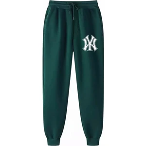 Punıx Büyük Beden Özel Üretim Ny Baskılı Kışlık %100 Pamuk Sokak Stil Erkek Eşofman Altı