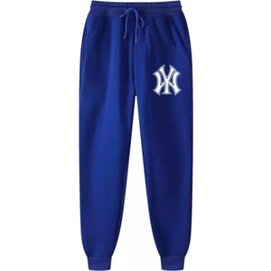 Punıx Büyük Beden Özel Üretim Ny Baskılı Kışlık %100 Pamuk Sokak Stil Erkek Eşofman Altı