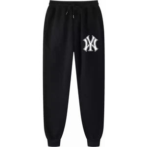 Punıx Büyük Beden Özel Üretim Ny Baskılı Kışlık %100 Pamuk Sokak Stil Erkek Eşofman Altı