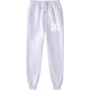 Punıx Büyük Beden Özel Üretim Ny Baskılı Kışlık %100 Pamuk Sokak Stil Erkek Eşofman Altı