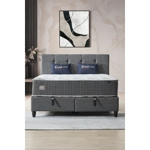 Cennet Yatak Mimoza Modeli Çift Kişilik Full Ortopedik Yataklı Sandıklı Baza ve Başlık Takımı 3 lü Set