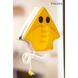 Mıknatıslı Üçgen Çift Taraflı Pratik Cam Silme Aparatı Tek Cam Için ( Çift Camda Tutmaz )