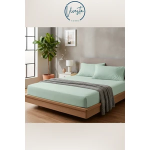 Vivesta Home 160X200 cm Çift Kişilik Lastikli Çarşaf Seti + 2 Adet 50X70 Yastık Kılıfı – Kaymaz, Yumuşak