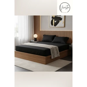 180X200 Çift Kişilik Lastikli Çarşaf Seti + 2 Adet 50X70 Yastık Kılıfı | Kaymaz, Yumuşak Kullanım