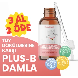 Kediler Için Tüy Dökülmesi Önleyici Plus B Damla – 50 ml