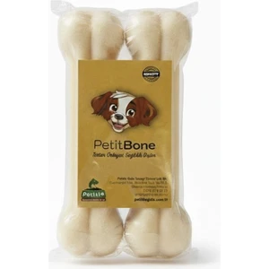 Küçük ve Orta Irk Köpekler Için Sütlü Sığır Derisi Press Köpek Kemiği 15 cm 2'li Paket