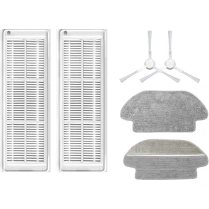 xiaomi Mop Pro STYJ02YM (Beyaz) Uyumlu Yedek Hepa Filtre Yan Fırça Mop-6 Parça