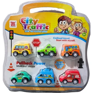 Birlik Oyuncak Kartelalı 6'lı Mini Çek Bırak Arabalar Seti