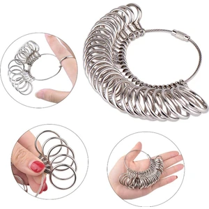 Eu Size Metal Yüzük Ölçüsü Öğrenme Hesaplama Aparatı CIN322