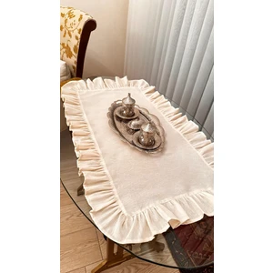 Pamuk Keten Fırfırlı Runner 40*100