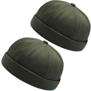 Rupen Kraft 2 Li Set %100 Pamuk Cap Ayarlanabilir Docker Şapka Yazlık Takke Şapka Retro Şapka Takke Şapka
