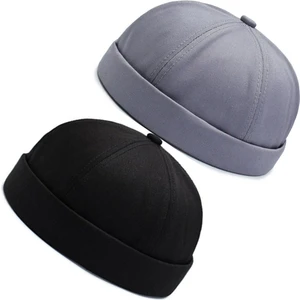 Rupen Kraft 2 Li Set %100 Pamuk Cap Ayarlanabilir Docker Şapka Yazlık Takke Şapka Retro Şapka Takke Şapka