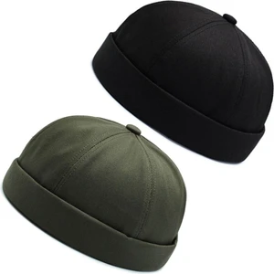 Rupen Kraft 2 Li Set %100 Pamuk Cap Ayarlanabilir Docker Şapka Yazlık Takke Şapka Retro Şapka Takke Şapka