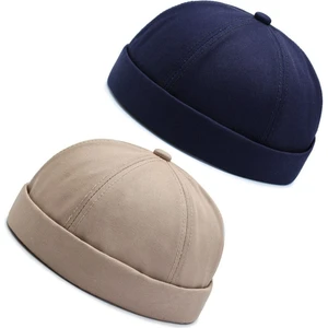 Rupen Kraft 2 Li Set %100 Pamuk Cap Ayarlanabilir Docker Şapka Yazlık Takke Şapka Retro Şapka Takke Şapka