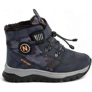 Içi Yünlü Su Geçirmez Soğuğa Dayanıklı Çocuk Bot - Lacivert - 33