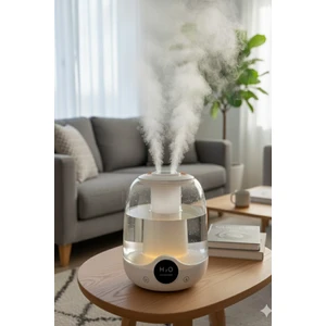 Blackbird Game Center Glr K07 Beyaz Çift Spreyli Ultrasonik Sessiz Hava Nemlendirici ve Gece Lambası | 3l Kapasite