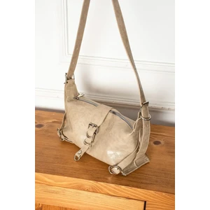 Carter Koyu Bej Mat Kadın Omuz ve Kol Çantası