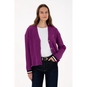 U.s. Polo Assn. Kadın Menekşe Hırka (Triko) 50310022-VR037