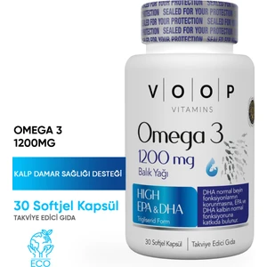 Omega 3 Balık Yağı 1200 Mg 30 Kapsül