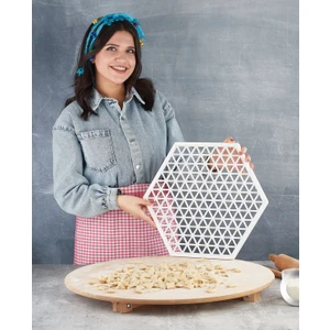 Berina Home Vip Ahmet Xl Üçgen Mantı Kalıbı – En Büyük Boy, Tek Seferde 213 Adet Mantı Açma Kalıbı, Pratik Hamur Kesme Aparatı