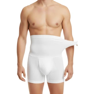 Opex Bel ve Göbek Korse Boxer – Yüksek Bel, Karın Toparlayıcı ve Sıkılaştırıcı, Beyaz