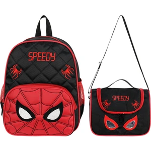 Waddell Lisanslı Örümcek Göz Okul Öncesi Anaokulu Çantası Ve Thermo Beslenme