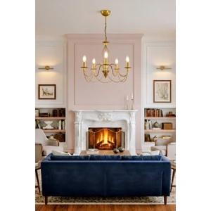 Hak Dekor Çakra 5li Eskitme Avize