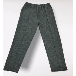 Kadın Kışlık Balık Sırtı Desenli Anne Pantolonu