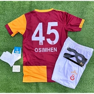 Legent Lady Galata.sarây\\v.osimhen Sarı Kırmızı 2026 Parçalı Yeni Sezon Çocuk Futbol Forması 5li Seti/pasifik/