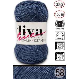 Diva İplik Diva Etamin 58 Kot Mavi