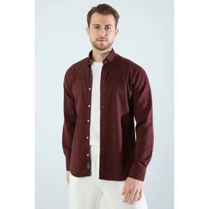 Yxc Erkek Gömlek Slim Fit Cepsiz Kot Gömlek