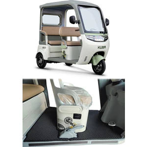 Küba Didi Motor 3D Havuzlu Paspas Siyah