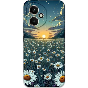 Honor 400 Uyumlu Çiçek Desenli Telefon Kılıfı + Ekran Koruyucu - 5792